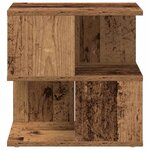 vidaXL Table d'appoint Bois ancien 40 x 40 x 40 cm Bois d'ingénierie