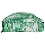 vidaXL Coussin pour banc de palette Motif de feuille 110 x 40 x 8 cm