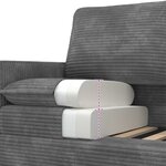 vidaXL Canapé Gris clair 156 x 81 x 87 5 cm Polyester