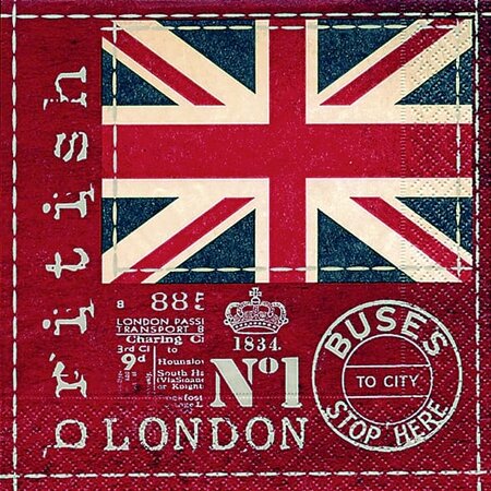 Serviette Drapeau anglais 20 pièces