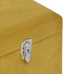 Banc banquette avec compartiment de rangement 80 cm jaune velours moutarde 02_0010882