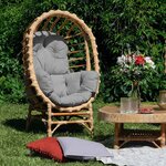 Fauteuil de jardin en osier NIKA moutarde