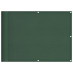 vidaXL Écran de balcon vert foncé 75x700 cm 100  polyester oxford