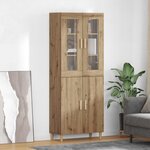 vidaXL Haut Armoire Chêne artisanal 69 5 x 34 x 180 cm