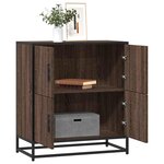 vidaXL Buffet chêne marron 68x35x76 cm bois d'ingénierie