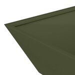vidaXL Set de 5 jardinières en bol pour le jardin  en vert olive  dimensions 50x50x15 cm en acier.