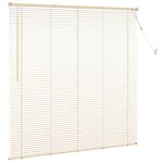 vidaXL Store Vénitien Marron clair avec motif 150 x 150 cm PVC