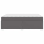 vidaXL Cadre de lit Gris 140 x 200 cm Faux cuir