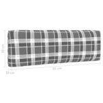 vidaXL Salon de jardin palette 6Pièces avec coussins Pin imprégné de noir