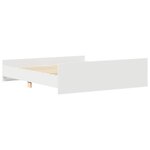vidaXL Cadre de lit sans matelas blanc 200x200 cm