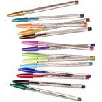 Pack de 20 Stylos Cristal Pointe Large 1 6mm Multicolor BIC