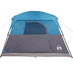 vidaXL Tente de camping de cabine 4 personnes bleu imperméable