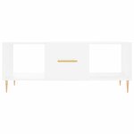 vidaXL Table basse blanc 102x50x40 cm bois d'ingénierie
