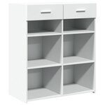 vidaXL Buffet blanc 80x42 5x93 cm bois d'ingénierie