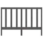 vidaXL Tête de lit Gris 126x4x100 cm Bois massif de pin