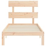 vidaXL Cadre de lit sans matelas bois de pin massif