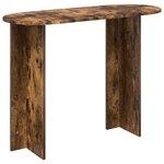 vidaXL Table console Chêne fumé 100 x 39 5 x 75 cm Bois d'ingénierie
