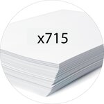 Classeur À Levier Dos 70mm Rembordé 2 Pochettes Extérieures - A4 - Blanc - X 10 - Exacompta