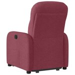vidaXL Fauteuil inclinable rouge bordeaux tissu