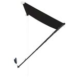 vidaXL Auvent rétractable avec LED 150x150 cm Anthracite