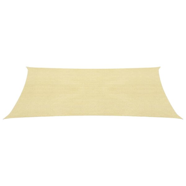 vidaXL Parasol en PEHD rectangulaire 4 x 6 m Beige