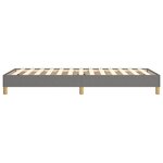 vidaXL Cadre de lit à ressorts gris foncé 90x190 cm tissu