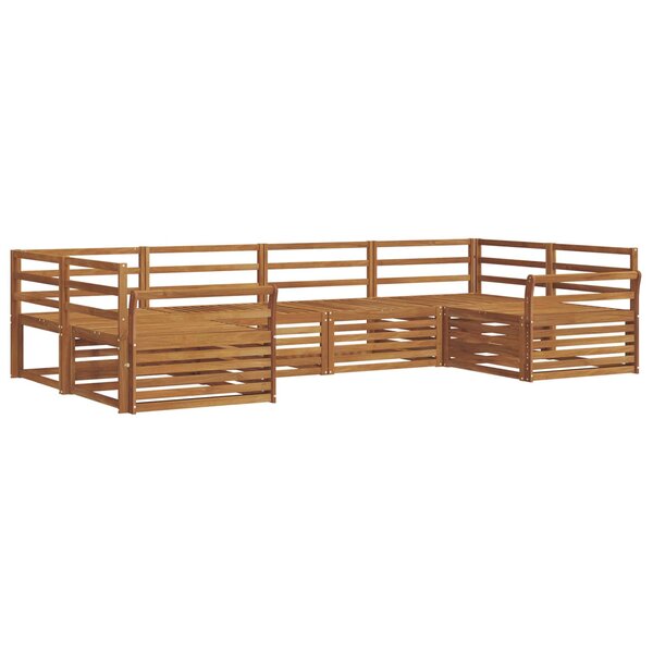 vidaXL Ensemble de canapés d'extérieur 6 pc Naturel