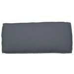 vidaXL Coussin pour assise / dossier de palette avec oreiller Anthracite