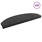 vidaXL Tapis d'escalier auto-adhésifs 15 pièces 80 x 24 5 x 3 5 cm