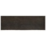 vidaXL Étagère murale marron foncé bois chêne massif traité