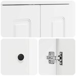 vidaXL Armoire sous évier de salle de bain Blanc 78 5 x 37 5 x 81 cm