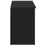 vidaXL Banc à chaussures noir 102x30 5x45 cm bois d'ingénierie