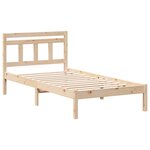 vidaXL Cadre de lit Marron 90 x 190 cm Pin massif