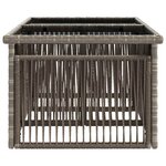 vidaXL Table de jardin relevable Gris 100 x 55 x 37 cm