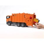 BRUDER - Camion Poubelle SCANIA R-serie orange - 62 cm