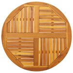 vidaXL Dessus de table Ø90x2 2 cm rond bois massif d'acacia