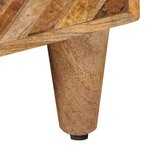 vidaXL Table de chevet Marron 50 x 33 x 60 cm Bois de mangue massif