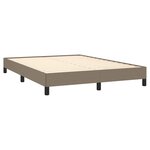 vidaXL Cadre de lit Taupe 140x190 cm Tissu