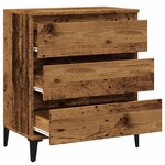 vidaXL Buffet vieux bois 60x35x70 cm bois d'ingénierie