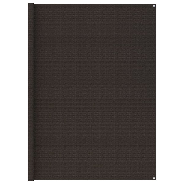 vidaXL Tapis de tente 400x800 cm Marron PEHD