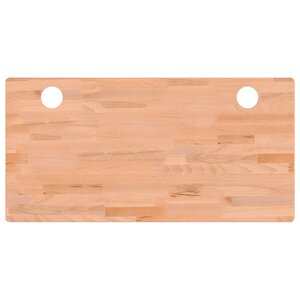 vidaXL Dessus de bureau 110x55x4 cm bois massif de hêtre