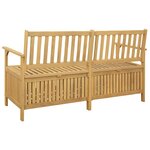 vidaXL Banc de rangement 2 -Seater 148 x 63 x 84 cm Acacia massif