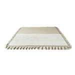 Tapis de jeu pliable en velours carré 105x105 crème