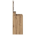 Coiffeuse vidaXL avec lumières LED en chêne artisanal 79x41x135 cm