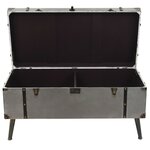 vidaXL Table basse MDF et aluminium 102x51x47 5 cm