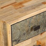 vidaXL Bureau Teck de récupération massif 110 x 50 x 76 cm