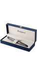 Waterman expert stylo plume  argent métallisé  plume fine  encre bleue  coffret cadeau