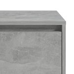 vidaXL Tables de chevet 2Pièces gris béton 45x34x44 5cm bois d’ingénierie