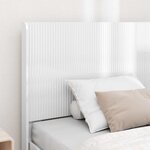 vidaXL Tête de lit Blanc brillant
