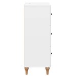 vidaXL Armoire à tiroirs Blanc brillant 66 x 34 5 x 90 cm